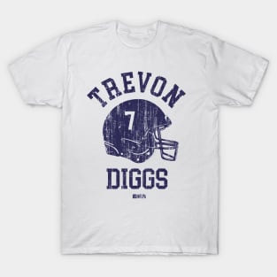 Trevon Diggs Dallas Helmet Font T-Shirt